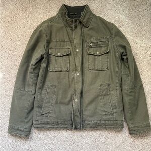 Men’s Levi Utility Military Jacket Olive Green Small